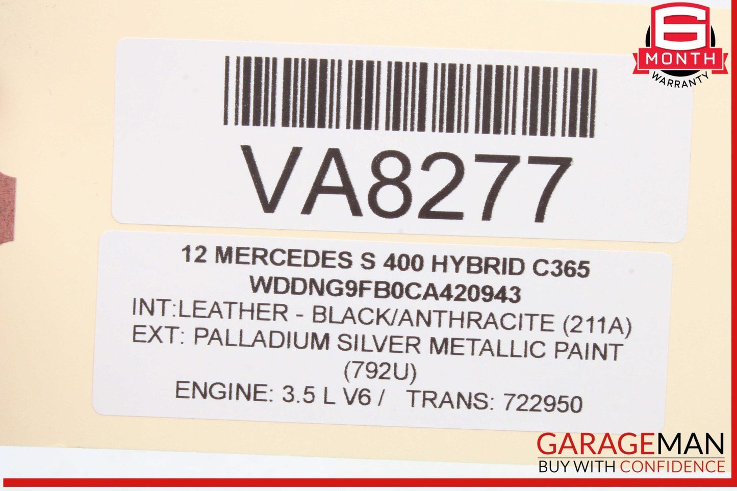 10-13 Mercedes W221 S400 Hybrid Front Left Side Daytime Running Light Lamp OEM