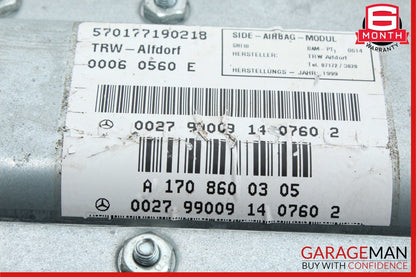 97-03 Mercedes W208 CLK430 CLK320 Front Left Door Airbag Air Bag Module Unit