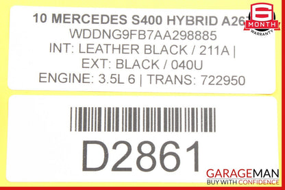 07-13 Mercedes W221 S400 Front Left Side Seat Control Switch Assembly Q05 OEM