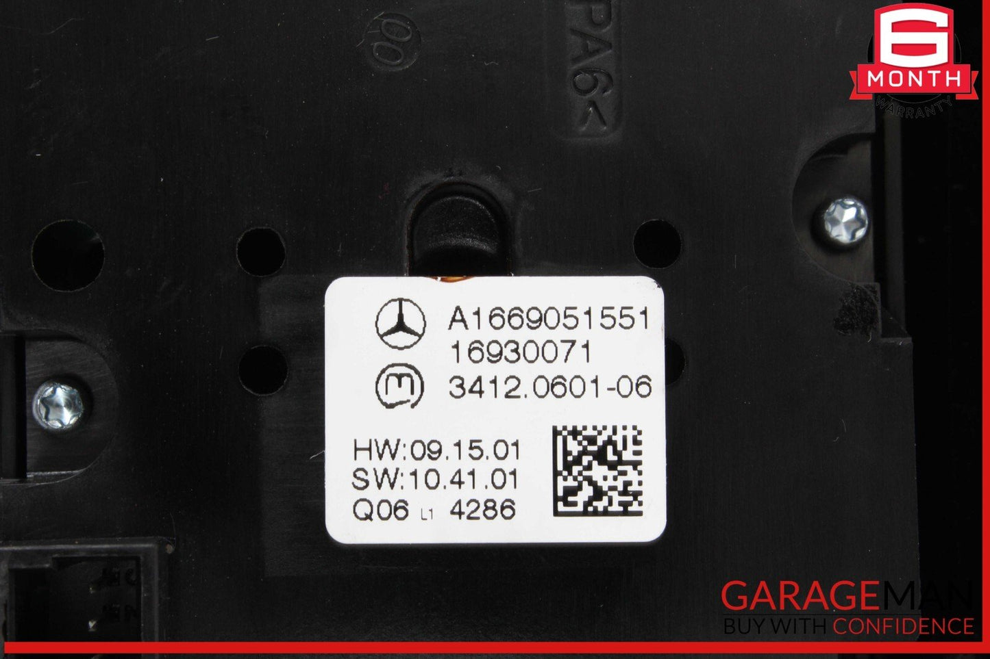 12-19 Mercedes X166 GL450 ML400 GLS550 Center Console Bezel Trim Black OEM