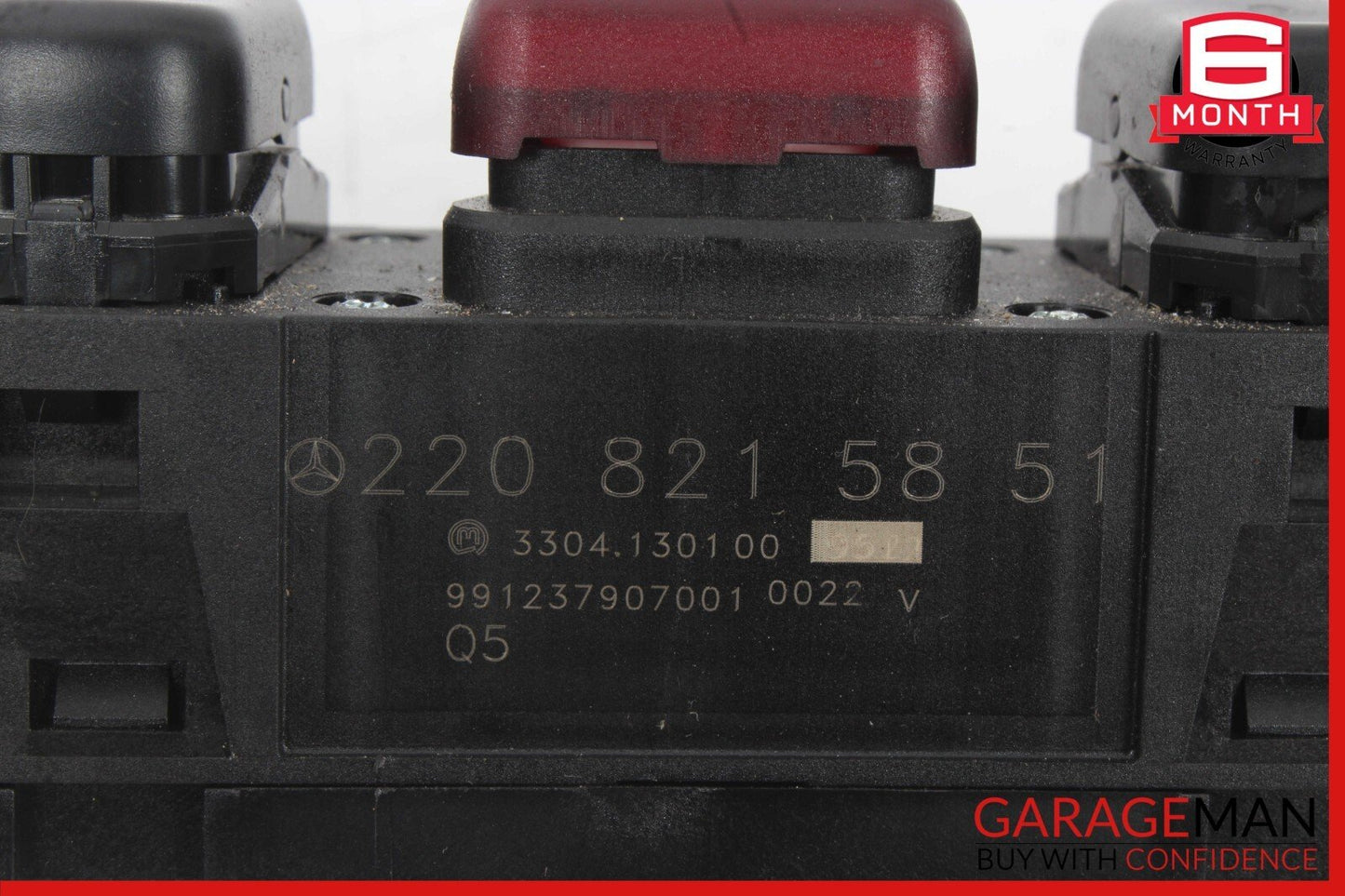 00-02 Mercedes W220 S500 Center Dash ESP Hazard Light Door Lock Switch Control