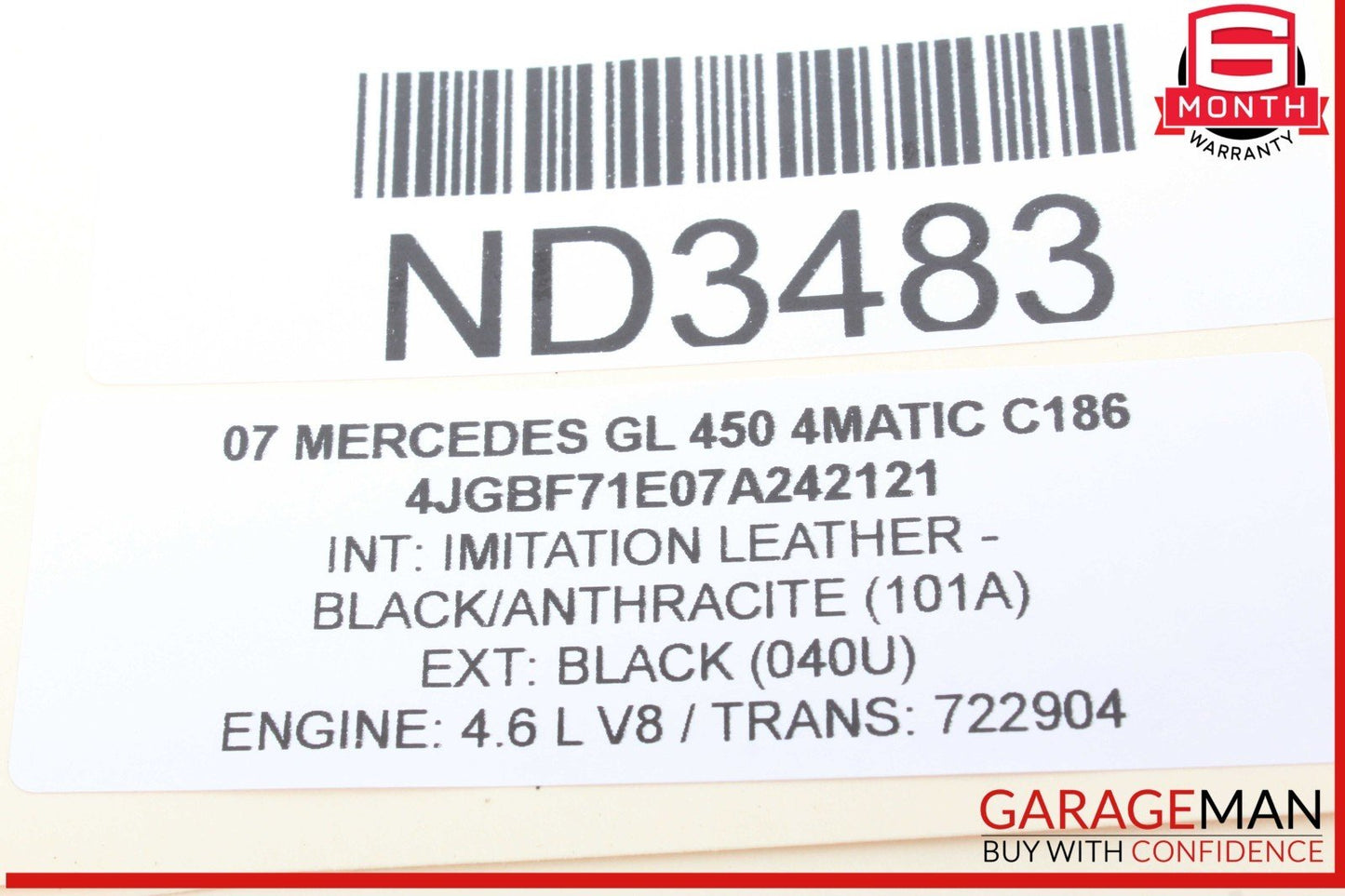 06-13 Mercedes X164 GL450 4MATIC R350 Gas Throttle Accelerator Pedal OEM