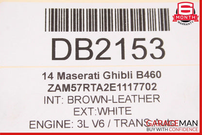 14-17 Maserati Ghibli Rear Right Side Exhaust Muffler Tip Pipe Assy