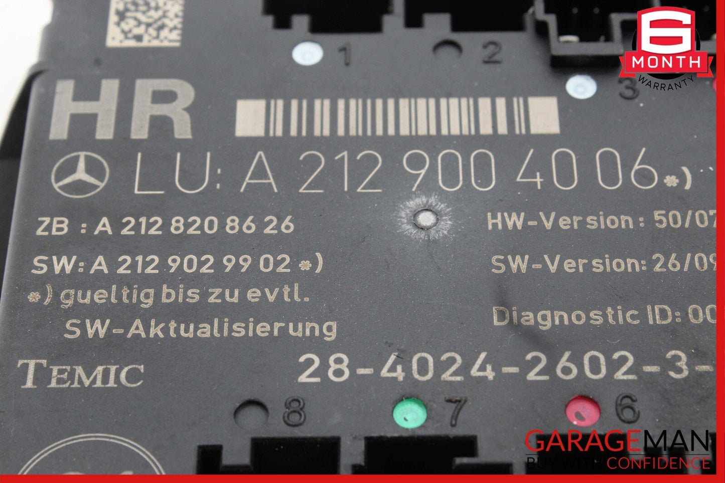 08-18 Mercedes E350 C250 C300 CLS550 Rear Right Side Door Control Module Unit