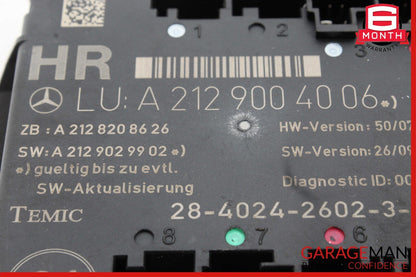 08-18 Mercedes E350 C250 C300 CLS550 Rear Right Side Door Control Module Unit