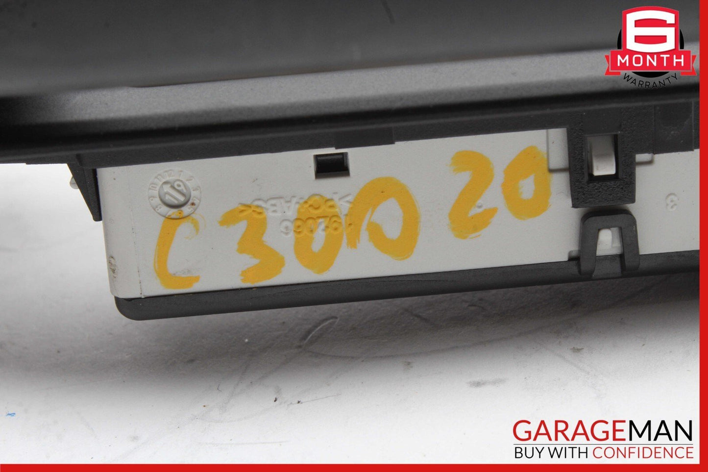 15-20 Mercedes W205 C300 Rear Right Side Roof Grab Handle w/ Lamp Black