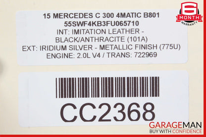 15-20 Mercedes W205 C300 Front Left or Right Side Top Upper Seat Cushion Cover