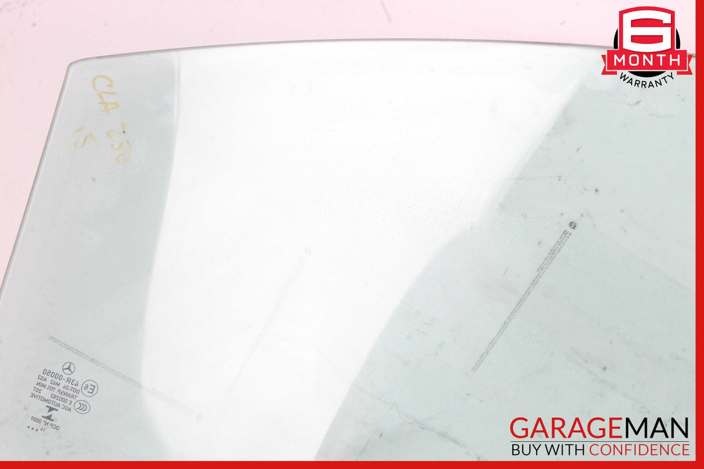 14-18 Mercedes W117 CLA250 Rear Left Driver Side Door Window Auto Glass OEM