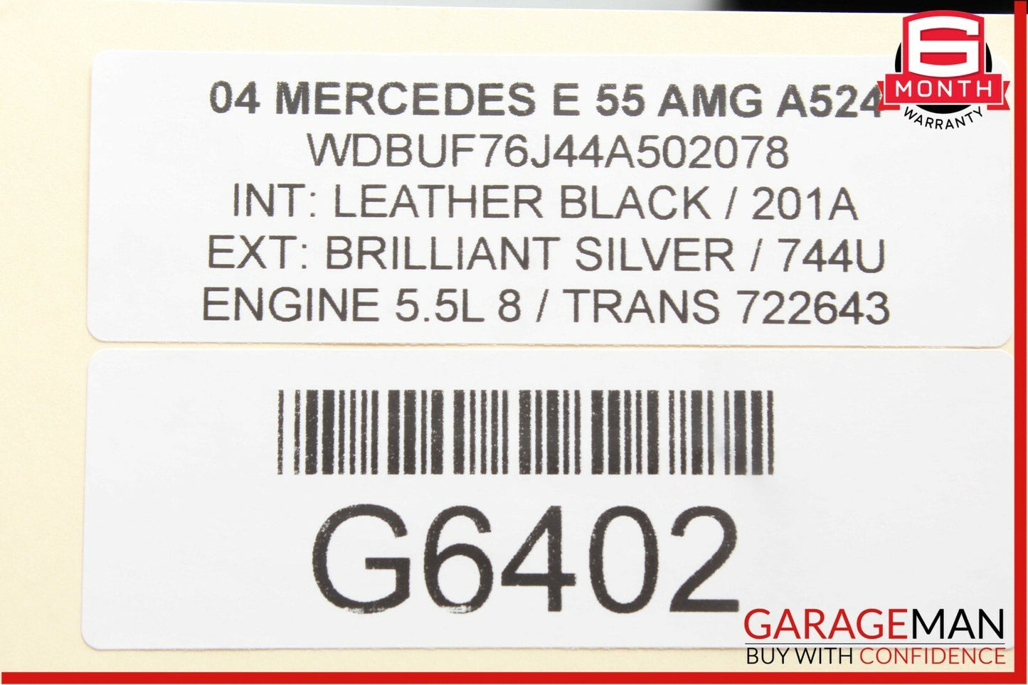 03-09 Mercedes W219 CLS500 E55 AMG Multi Contour Seat Vacuum Pump