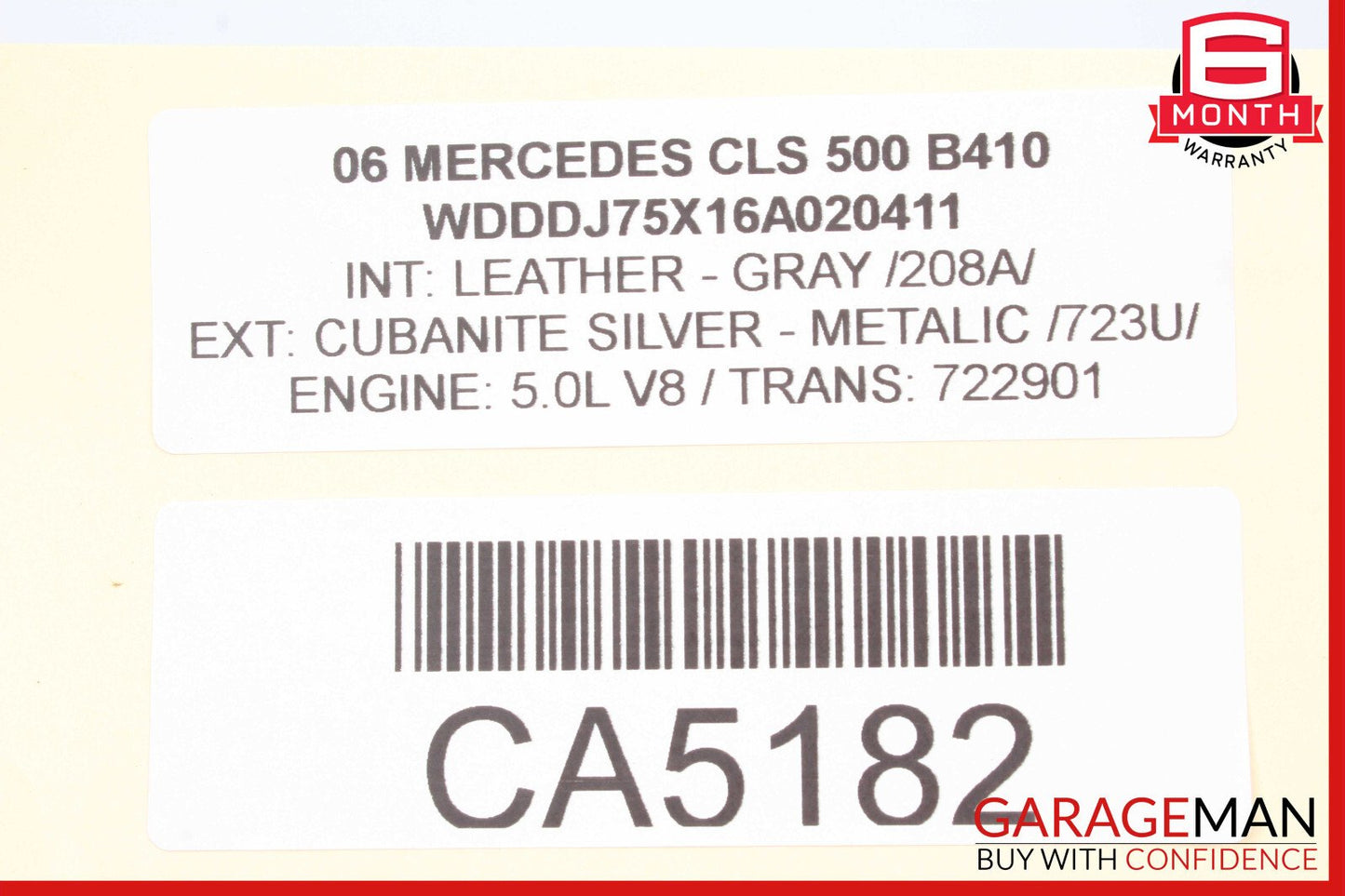 06-11 Mercedes W219 CLS500 Complete Front & Rear Brake Caliper Calipers Set OEM