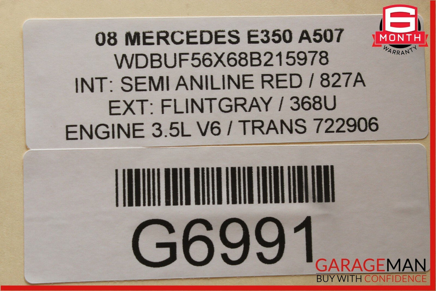 03-09 Mercedes W211 E350 Rear Left Side Exterior Door Handle Brilliant Silver