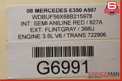 03-09 Mercedes W211 E350 Rear Left Side Exterior Door Handle Brilliant Silver