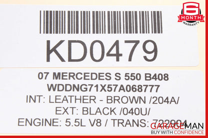 07-13 Mercedes W221 S550 CL550 Dashboard Dash AC A/C Air Vent Left Brown OEM
