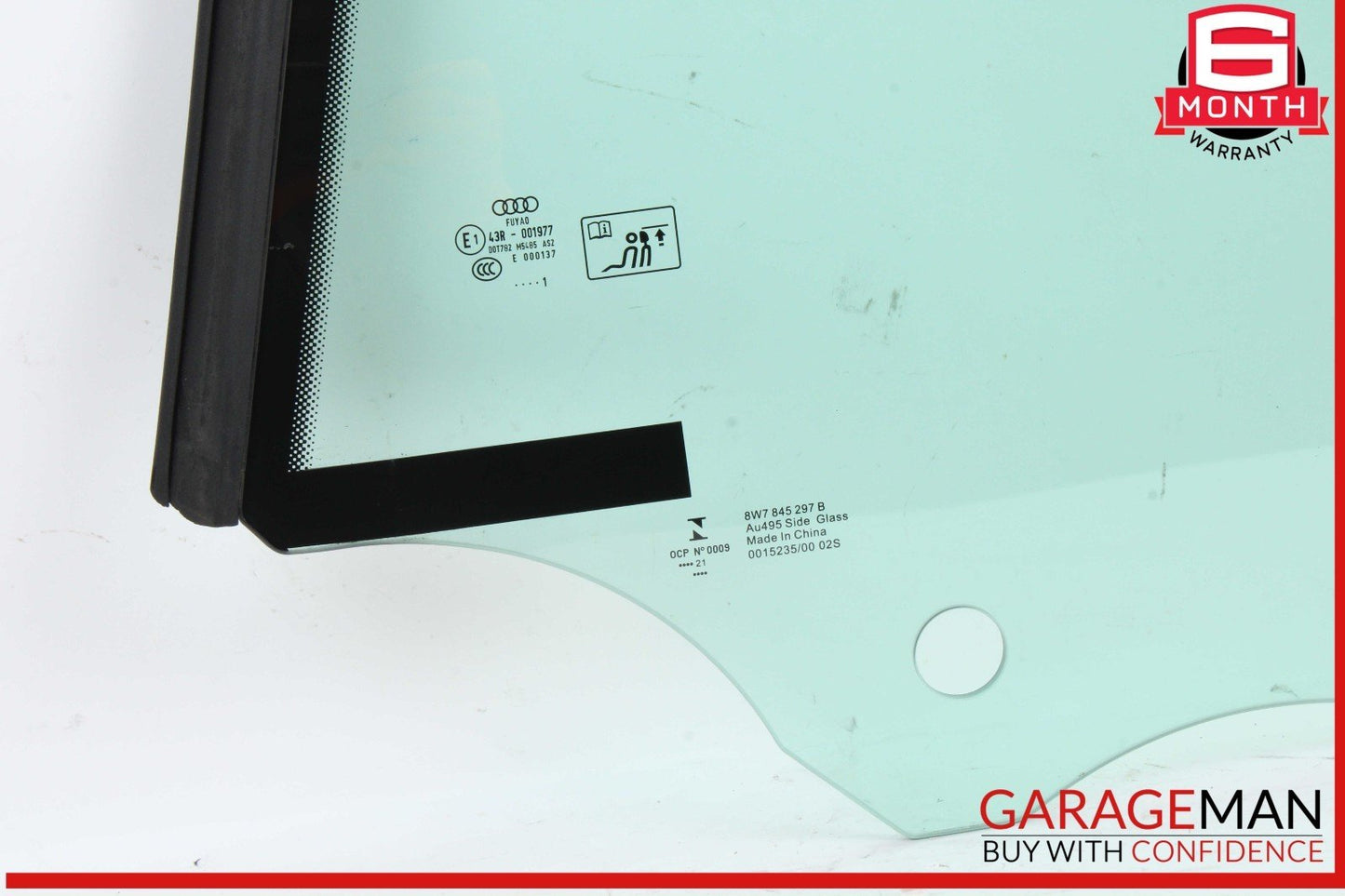 18-24 Audi S5 A5 Rear Left Driver Side Quarter Window Glass 8W7845297B OEM