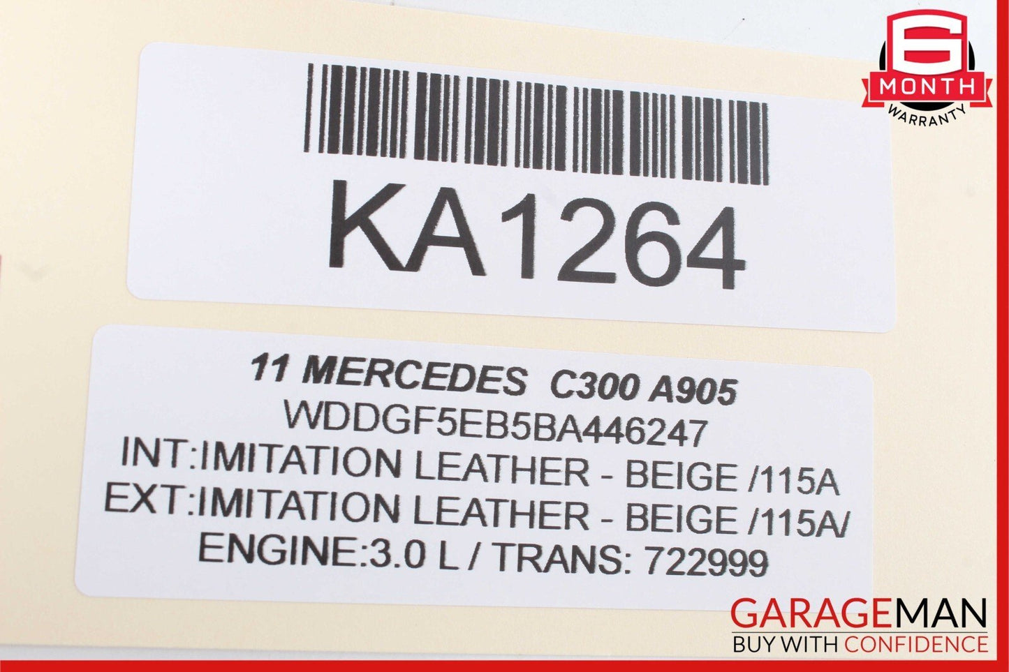 08-14 Mercedes W204 C300 Front Left Side Door Panel Tweeter Speaker Trim Cover