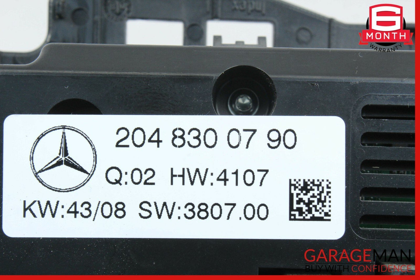 08-11 Mercedes W204 C300 C63 AMG AC A/C Heater Climate Control Switch Module