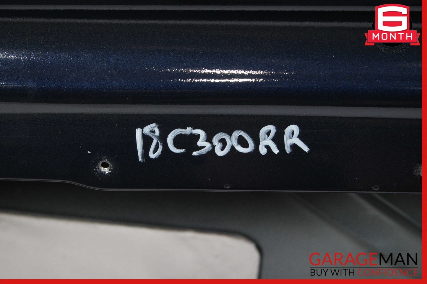 15-18 Mercedes W205 C300 Rear Right Passenger Side Exterior Door Shell Blue OEM