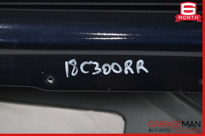 15-18 Mercedes W205 C300 Rear Right Passenger Side Exterior Door Shell Blue OEM