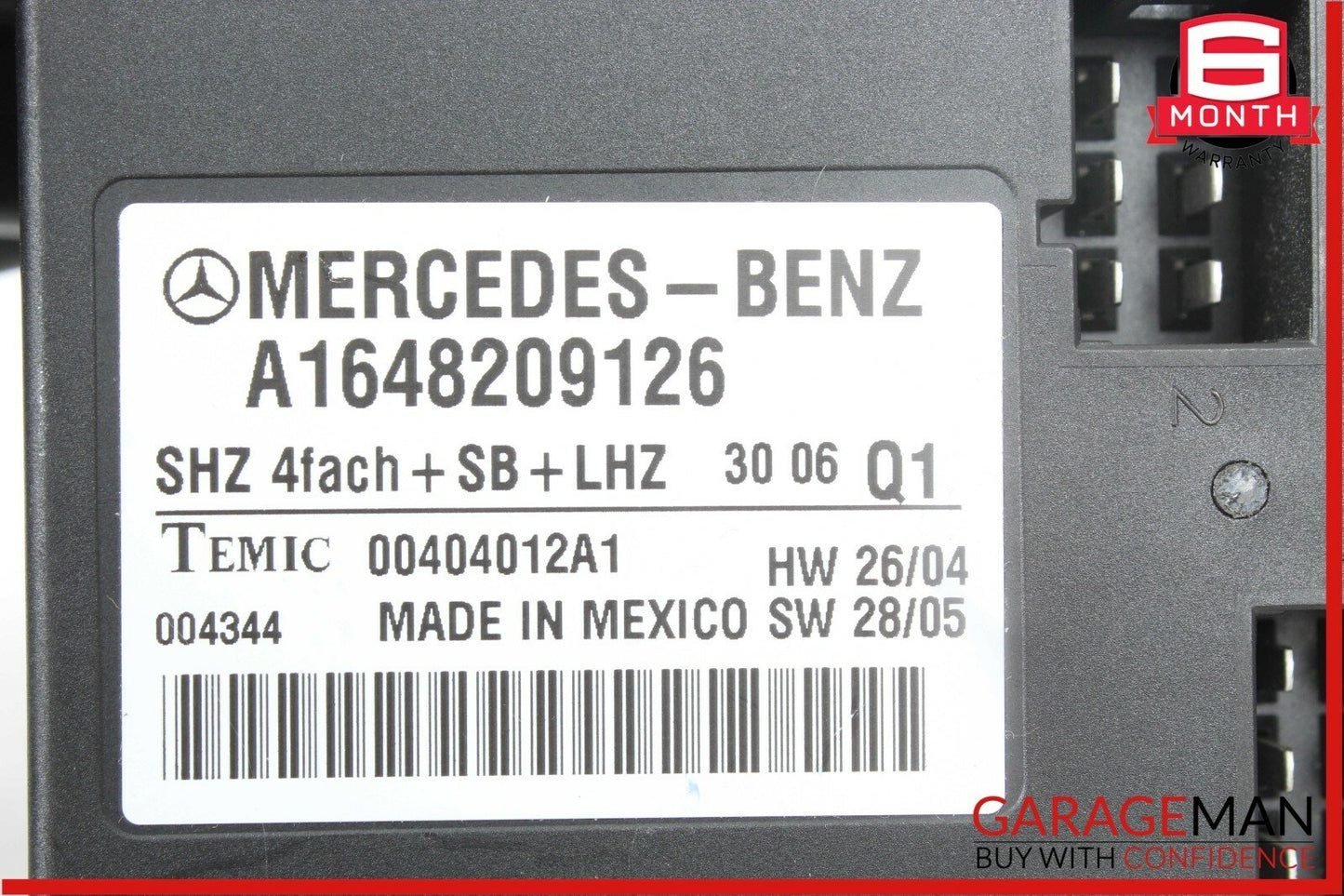 07-09 Mercedes X164 GL450 R350 ML350 Rear Heated Seat Control Module Unit OEM