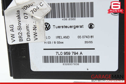 03-10 Porsche Cayenne Turbo Rear Right Side Door Window Regulator Motor OEM