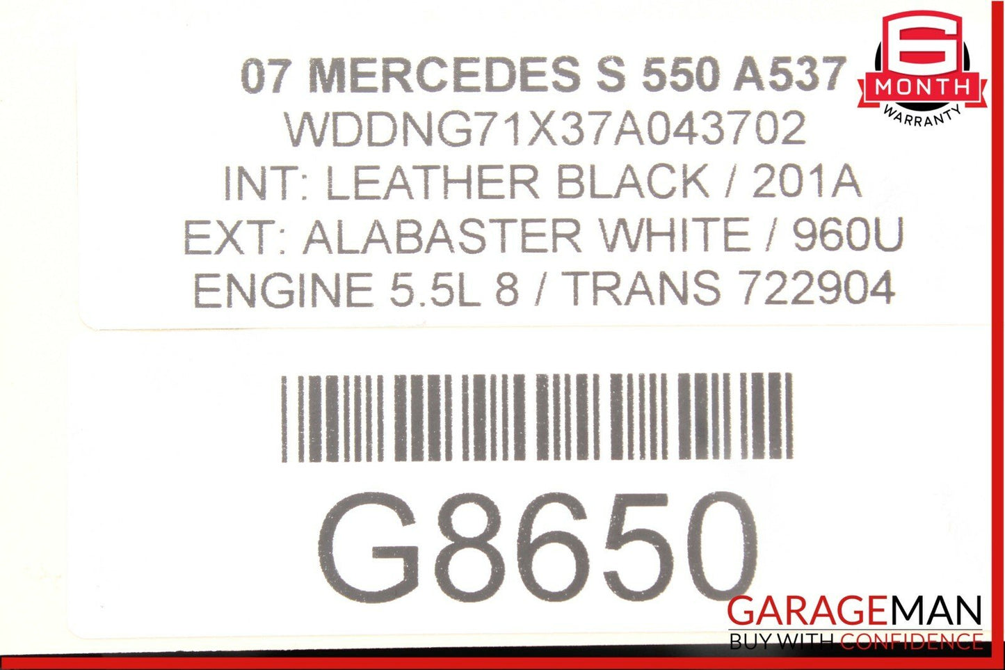 07-09 Mercedes W221 S550 S63 AMG Front Left Side Door Sound Speaker Logic OEM