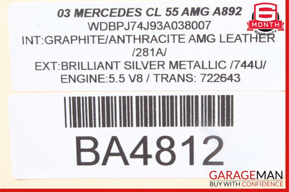 00-06 Mercedes W215 CL55 AMG SL500 S430 Satellite Antenna Module Unit OEM