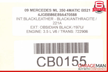 06-11 Mercedes W164 ML350 ML63 AMG ML550 ML500 Front Lower Radiator Support OEM