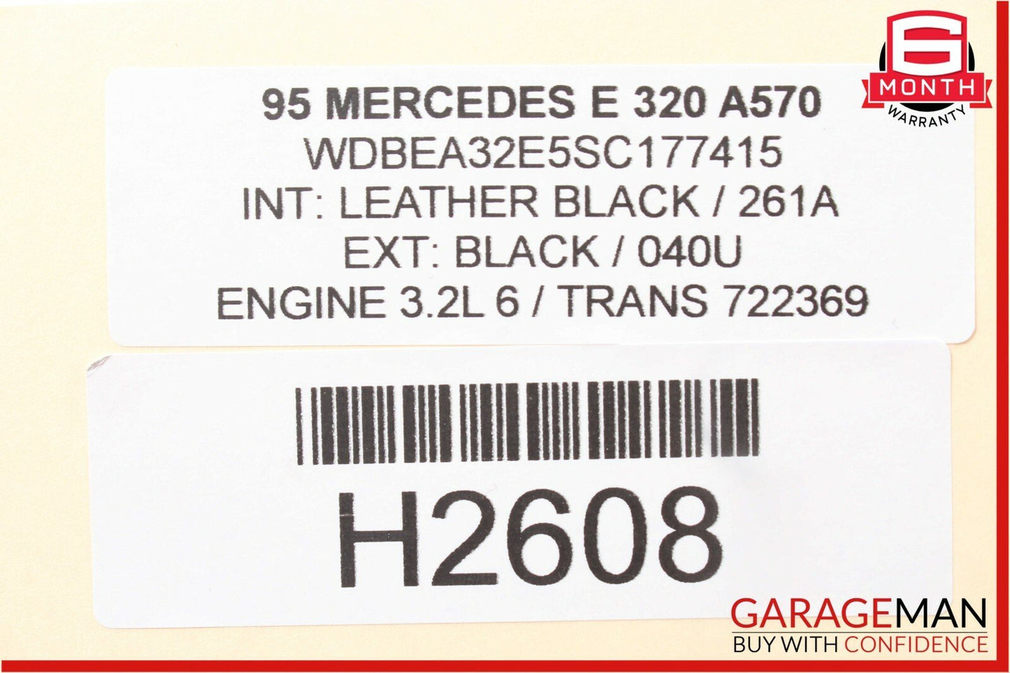 94-95 Mercedes W124 E300 E320 Rear Left Side Door Window Control Switch Trim