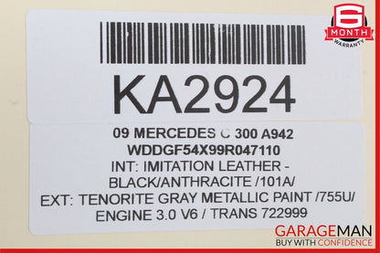 08-14 Mercedes W204 C300 Rear Right Side Door Control Module 2048702526 OEM