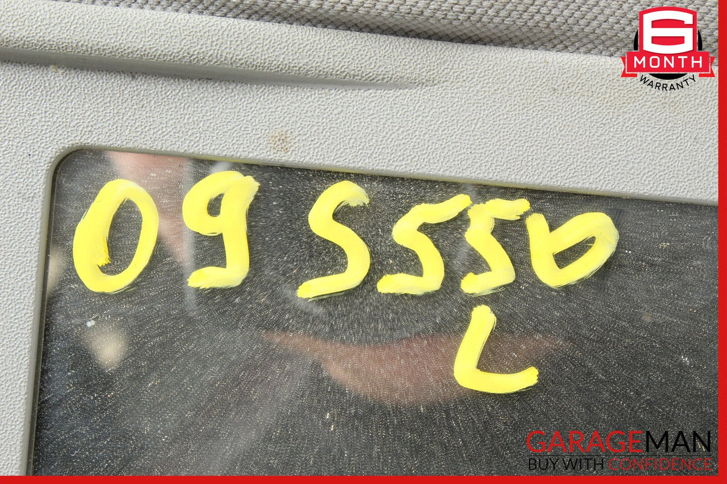 07-14 Mercedes CL550 S550 Front Left Sun Visor Sunvisor Shade Cover Suede Gray