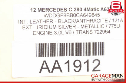 08-14 Mercedes W204 C280 Rear Left & Right Shock Absorber Coil Spring Set OEM