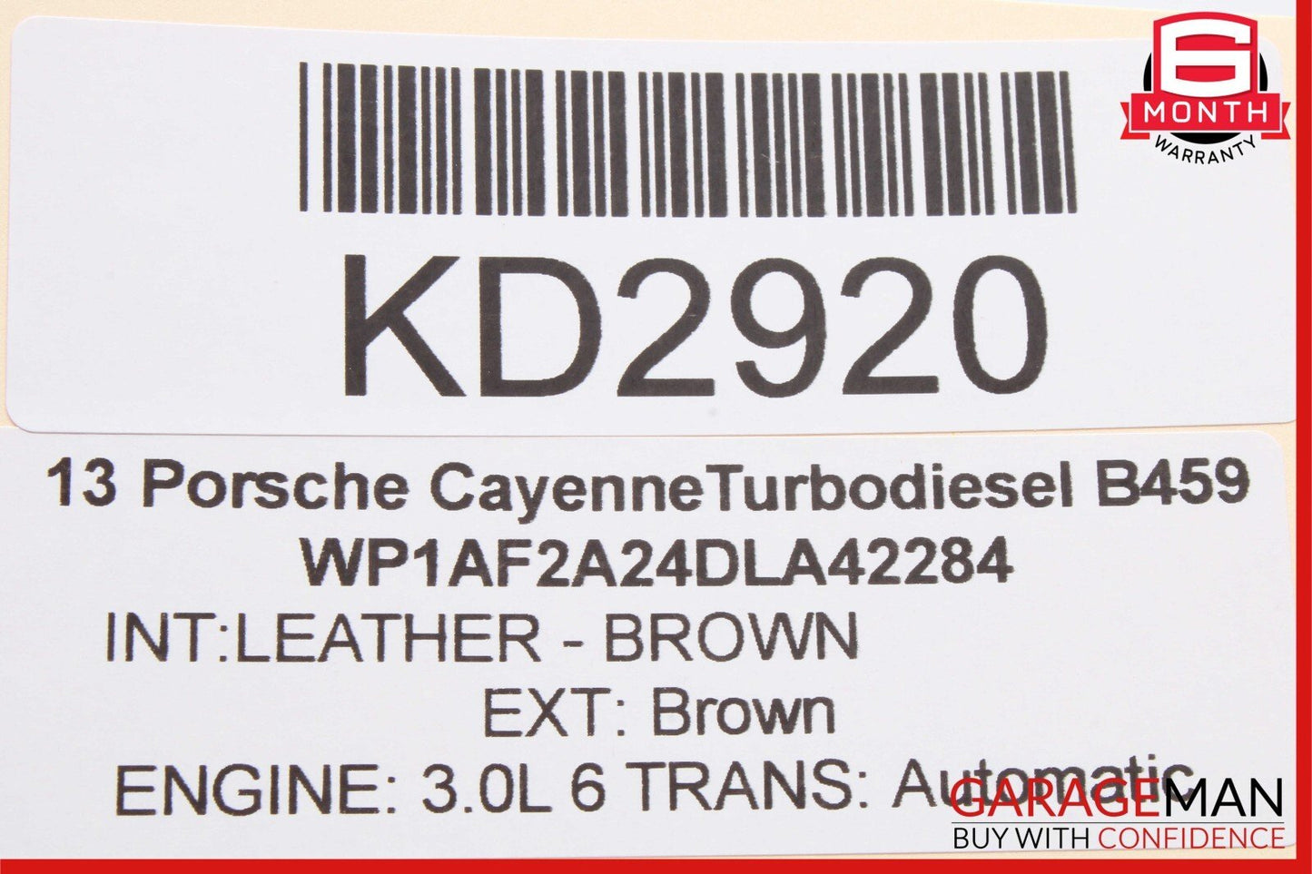 13-18 Porsche Cayenne 958 Rear Right / Left Side Door Control Module Unit OEM