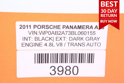 10-15 Porsche Panamera Rear Left Side Backseat Seat Bolster Cushion Cover A28