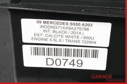 07-13 Mercedes W221 S550 S63 AMG Rear Pano Panoramic Roof Auto Glass OEM