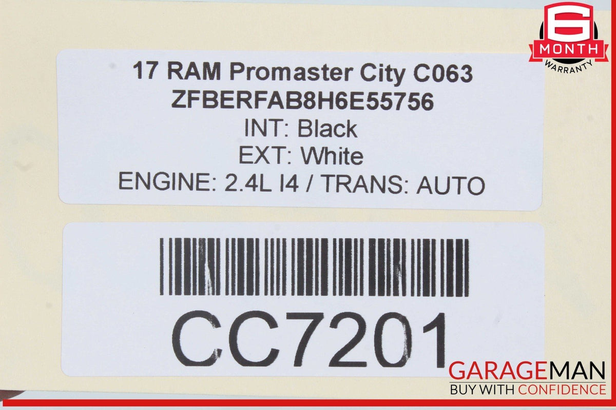 15-22 Ram Promaster City Front Lower Bumper Beam 68542320AA OEM