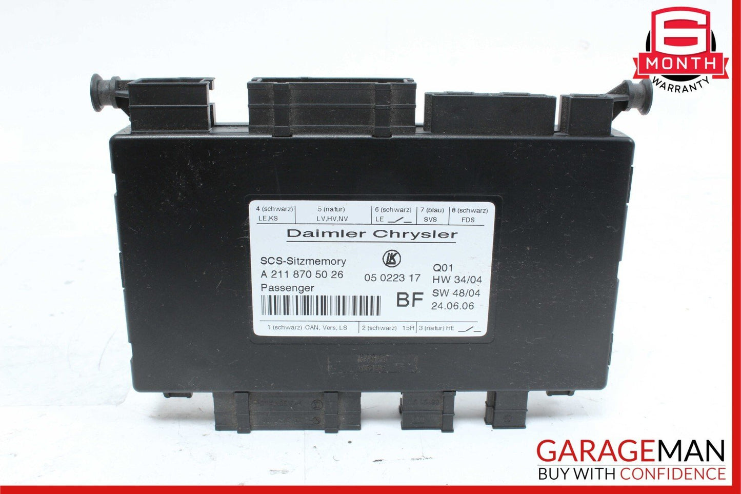 03-11 Mercedes W211 E350 Front Right Passenger Side Under Seat Control Module