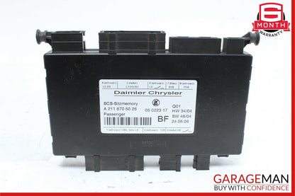 03-11 Mercedes W211 E350 Front Right Passenger Side Under Seat Control Module