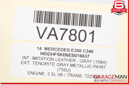 08-16 Mercedes W212 E350 Rear Left Driver Side Door Window Regulator Motor OEM