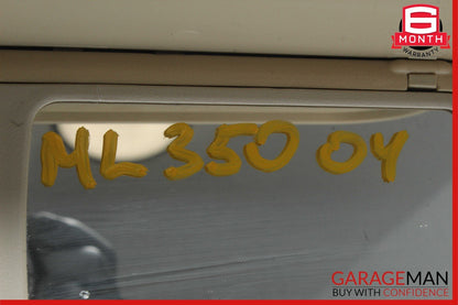 98-05 Mercedes W163 ML350 ML500 Front Right Side Sunvisor Sun Visor Shade OEM