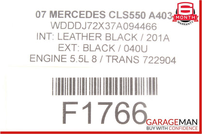07-09 Mercedes W211 E550 CLS550 Front Left Seatbelt Seat Belt Retractor OEM