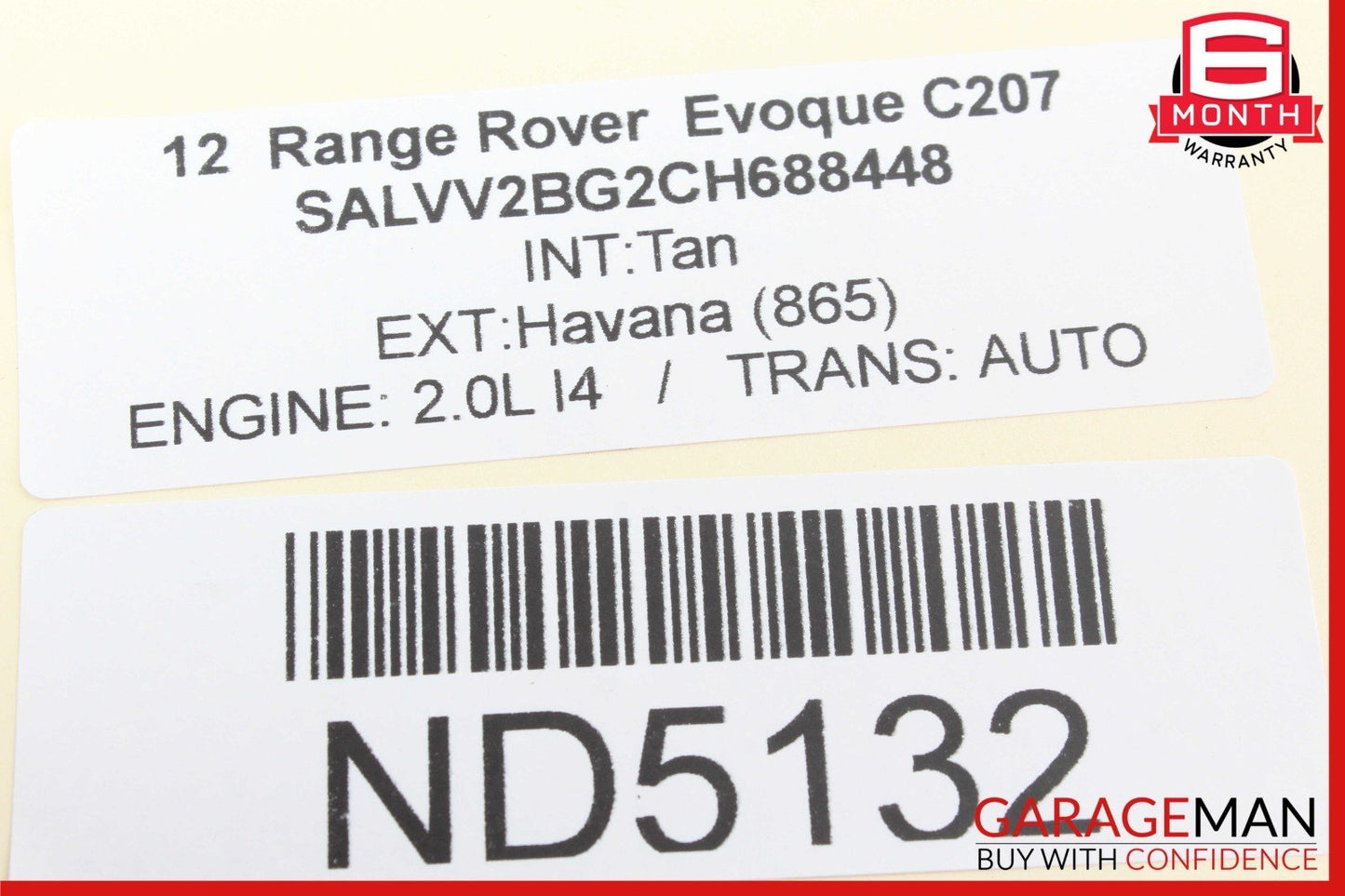 12-15 Range Rover Evoque Gas Accelerator Pedal w/ Pad BJ329F836AB OEM