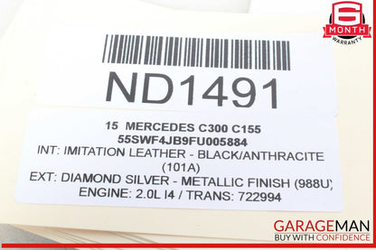 15-20 Mercedes W205 C300 Front Left Driver Side Wishbone Lower Control Arm