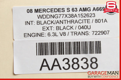 07-10 Mercedes W221 S63 AMG CL550 Steering Column Control Switches Assembly OEM