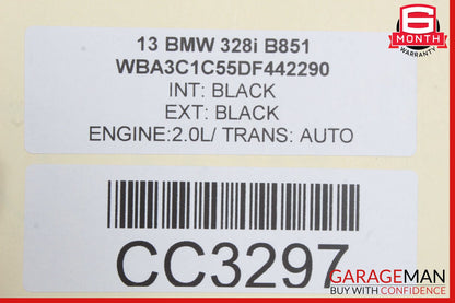 12-18 BMW F30 328i 335i 340i Sedan Front Right Side Interior Door Panel OEM