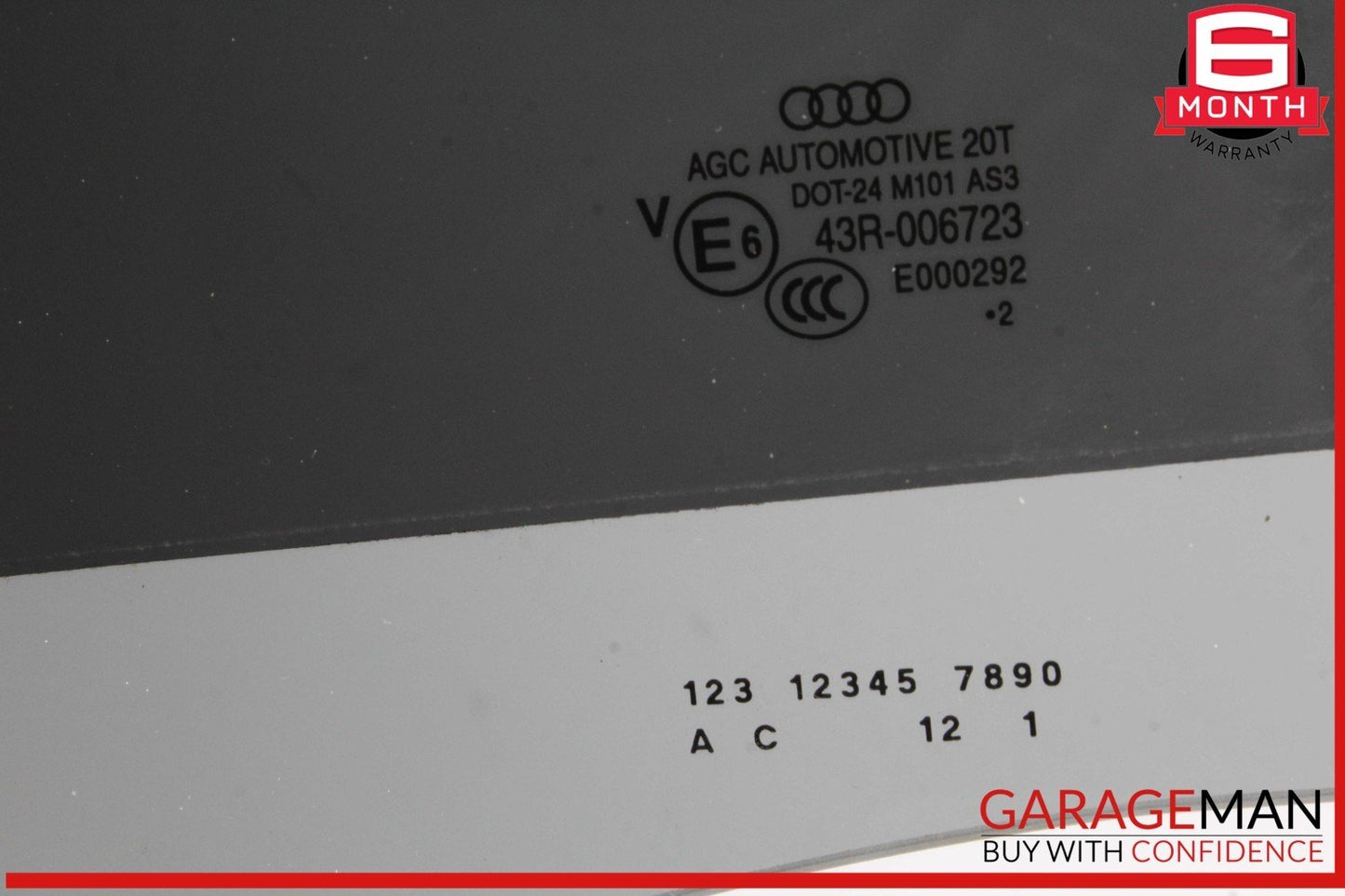 12-17 Audi Q5 Rear Right Passenger Side Door Window Glass 43R006723 OEM