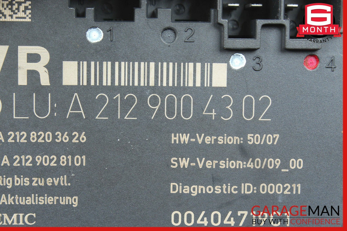 08-14 Mercedes W204 C250 C300 Front Right Passenger Side Door Controller Module