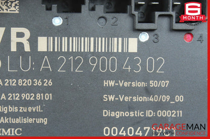 08-14 Mercedes W204 C250 C300 Front Right Passenger Side Door Controller Module