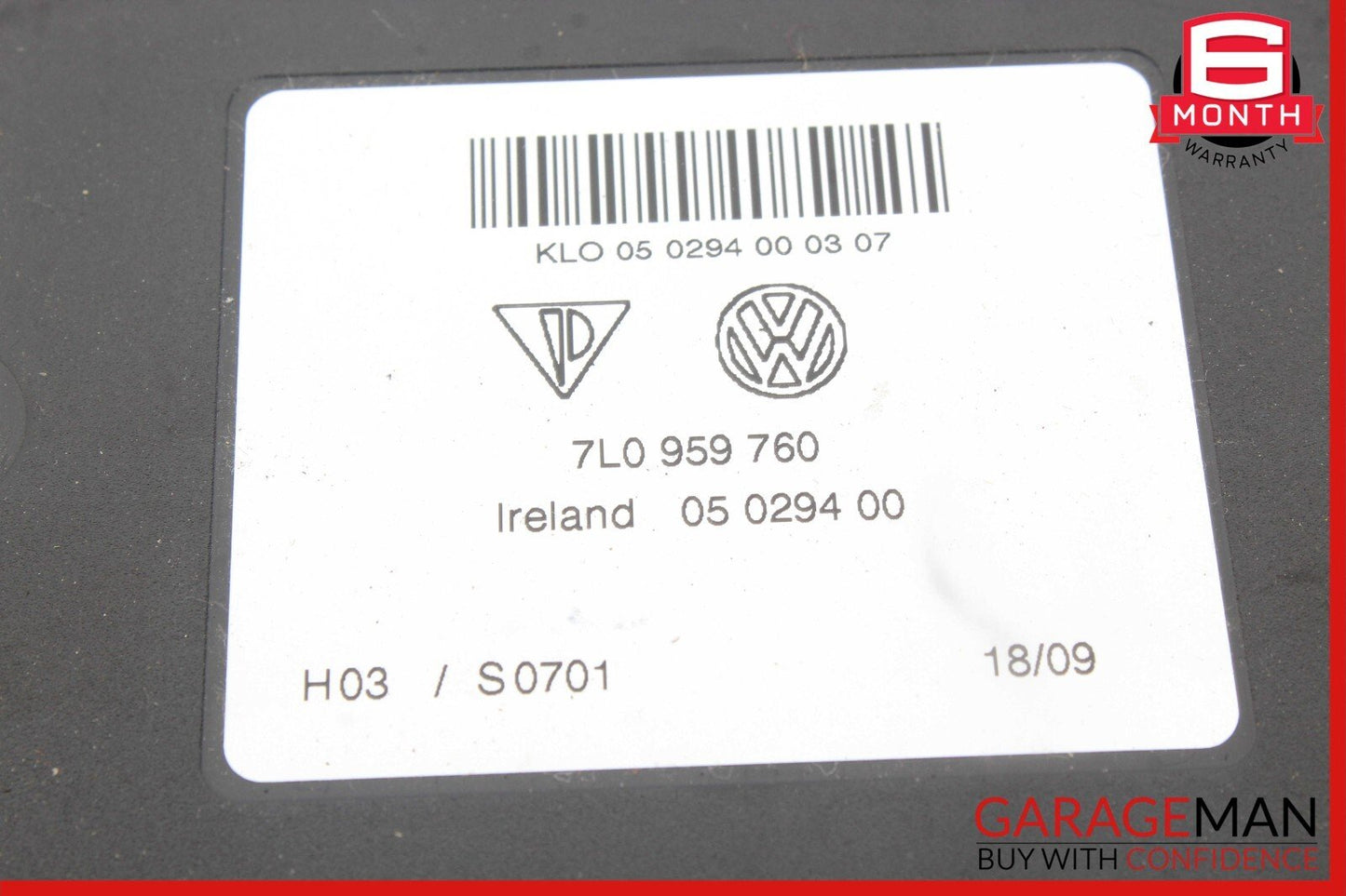 03-10 Porsche Cayenne 955 957 Front Left / Right Seat Adjustment Memory Module