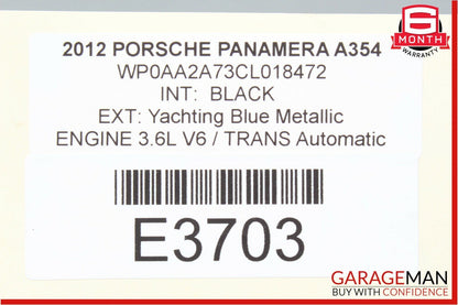 10-15 Porsche Panamera 970 Transmission Crossmember Brace Bracket OEM