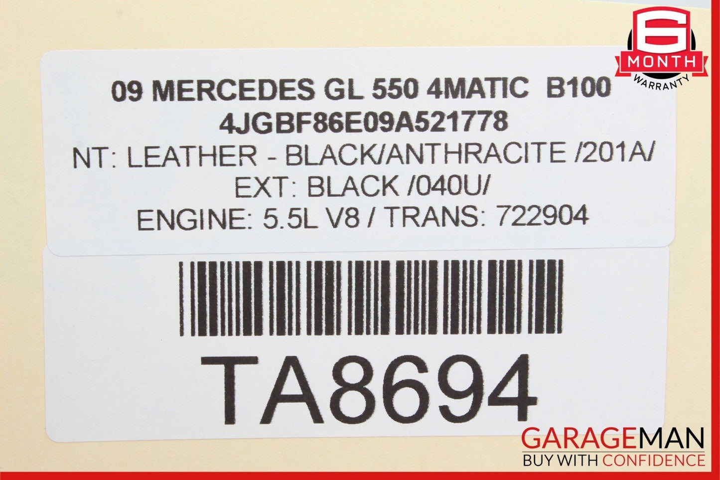06-12 Mercedes X164 GL550 4MATIC Front Left Door Audio Tweeter Speaker Cover OEM